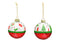 Weihnachtskugel, Hänger und Tannenbaum Dekor aus Glas bunt 2-fach, Ø8cm