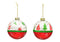 Weihnachtskugel, Hänger und Tannenbaum Dekor aus Glas bunt 2-fach, Ø10cm