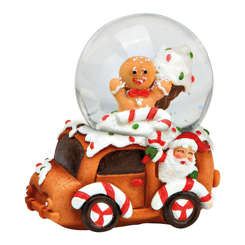 Schneekugel Lebkuchnfigur Weihnachtsmotiv aus Poly/Glas bunt (B/H/T) 6x7x5cm