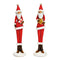 Nikolaus mit Geschenk, Stern aus Poly rot 2-fach, (B/H/T) 4x17x4cm