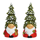 Wichtel mit Tannenbaum Hut aus Poly bunt 2-fach, (B/H/T) 9x20x7cm