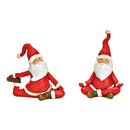 Yoga Nikolaus aus Poly rot 2-fach, (B/H/T) 12x10x5cm 9x13x5cm