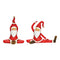 Yoga Nikolaus aus Poly rot 2-fach, (B/H/T) 15x18x9cm 21x15x7cm