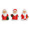 Nikolaus aus Poly rot 3-fach, (B/H/T) 4x6x4cm