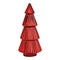 Tannenbaum aus Glas rot (B/H/T) 17x38x17cm