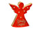 Engel, Schutzengel aus Mangoholz rot (B/H/T) 11x12x2cm
