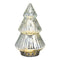 Tannenbaum mit LED, Batteriebetrieb 2xAAA nicht enthalten aus Glas silber (B/H/T) 12x22x12cm