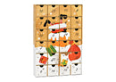 Adventskalender mit 24 Boxen 6x6x6cm aus Papier/Pappe braun (B/H/T) 26x39x6cm