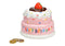 Spardose Torte, Happy Birthday aus Keramik pink/rosa (B/H/T) 12x12x12cm