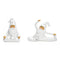 Yoga Nikolaus aus Poly weiß 2-fach, (B/H/T) 13x9x5cm 8x11x6cm