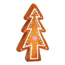 Lebkuchenfigur Tannenbaum aus Ton braun (B/H/T) 8x15x2cm