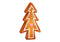 Lebkuchenfigur Tannenbaum aus Ton braun (B/H/T) 8x15x2cm