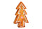 Lebkuchenfigur Tannenbaum aus Ton braun (B/H/T) 11x20x4cm