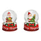 Schneekugel Nikolaus aus Poly/Glas bunt 2-fach, (B/H/T) 4x6x4cm