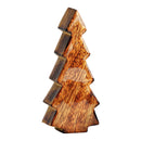 Tannenbaum glänzend aus Mangoholz braun (B/H/T) 6x16x4cm