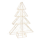 Leuchttannenbaum 720er LED mit Timer 6/18H, warm weiß, IP44 Adapter, 24V 6W aus Kunststoff (B/H/T) 57x81x12cm