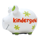 Spardose KCG Kleinschwein, Kindergeld, aus Keramik weiß (B/H/T) 12x9x9cm