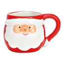 Espressotasse 3D Nikolaus aus Keramik rot (B/H/T) 10x6x7cm