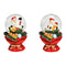 Schneekugel Nikolaus aus Poly/Glas rot 2-fach, (B/H/T) 5x7x5cm