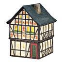 Lichthaus Lebkuchenhaus aus Porzellan bunt (B/H/T) 12x17x12cm