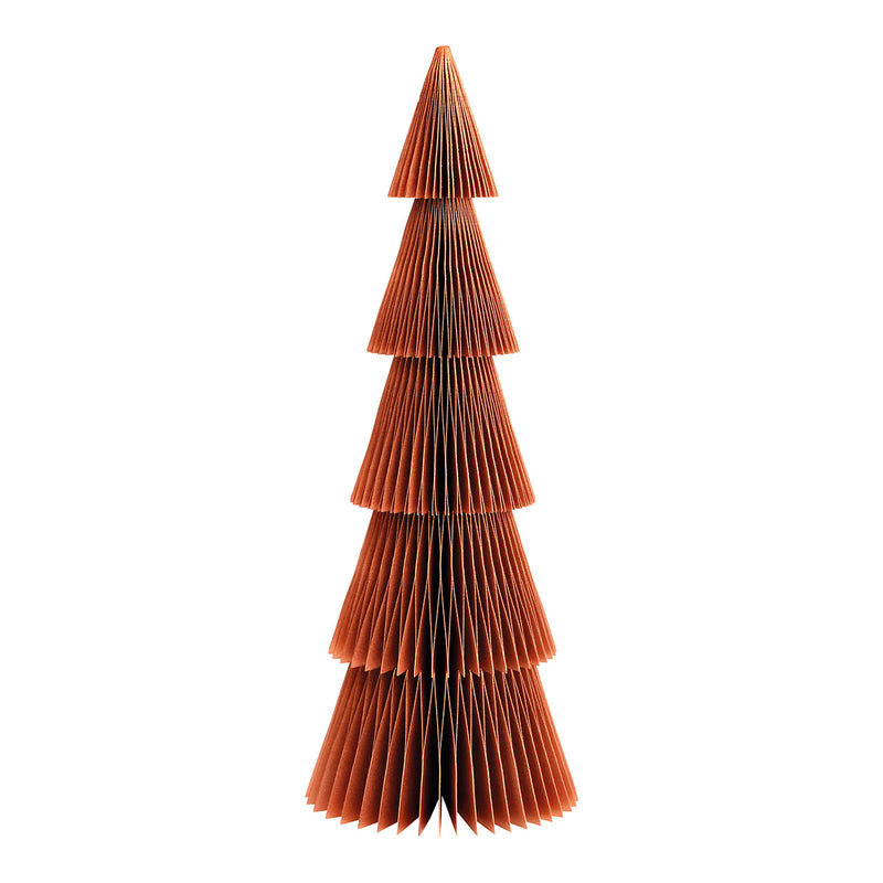 Aufsteller Tannenbaum Honeycomb aus Papier/Pappe braun (B/H/T) 14x40x14cm