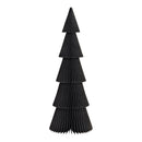 Aufsteller Tannenbaum Honeycomb aus Papier/Pappe schwarz (B/H/T) 14x40x14cm