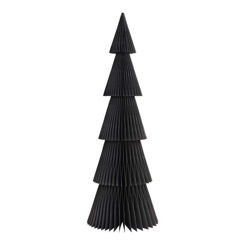 Aufsteller Tannenbaum Honeycomb aus Papier/Pappe schwarz (B/H/T) 20x60x20cm