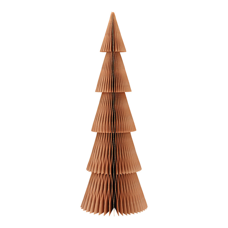 Aufsteller Tannenbaum Honeycomb aus Papier/Pappe beige (B/H/T) 20x60x20cm