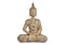 Buddha sitzend aus Poly grau (B/H/T) 20x28x9cm