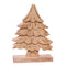 Aufsteller Tannenbaum aus Mangoholz natur (B/H/T) 18x28x6cm