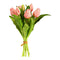 Kunstblume Tulpenbund soft touch aus Kunststoff, Rosa (H) 30cm