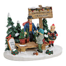 Miniatur Christbaumverkauf aus Poly, B12 x T8 x H10 cm