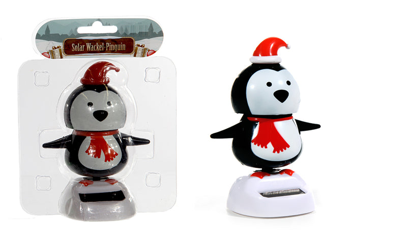 Solar Wackel Figur Xmas Pinguin