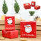 Boxenset Frohe Weihnachten, rot, quadratisch, 3er Set