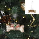 Christbaumschmuck Knochen, Glitzer, Glas,ca.8cmB