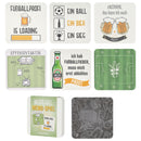 Bierdeckel Memoryspiel Fußball 12er Set 