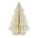 Tannenbaum Honeycomb, zum Stellen, creme, M, ca.30cmH