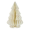 Tannenbaum Honeycomb, zum Stellen, creme, M, ca.30cmH