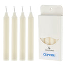 Stabkerze, creme, 4er Set, 15cmH