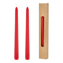 Stabkerze, rot, 2er Set, 25cmH