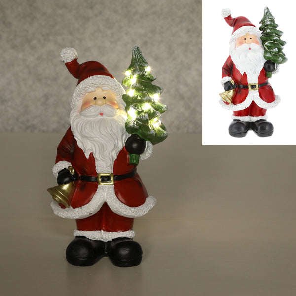 LED Santa mit Tannenbaum, ca.20cmH