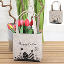 Filz Tasche mit Henkel, Happy Easter, beige, S, ca.20x20cm