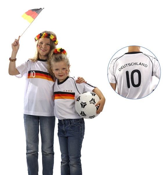 Kinder Fußballtrikot "Deutschland" m. Nummer