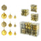 Christbaumkugel Sortiment, 100er Set, gold