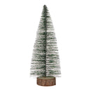 Tannenbaum mit Holzfuß, grün, ca. 15cmH