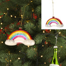 Christbaumschmuck Regenbogen, Glas, ca. 7cmH