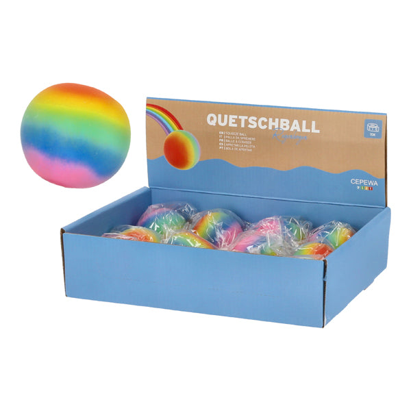 Quetschball, Regenbogen, ca 7cmD