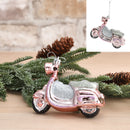 Christbaumschmuck Motorroller, Kunststoff, ca. 12x9cm