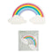 Servietten, Silhouette, Regenbogen, 12er Pack