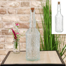 Flasche Relief mit Kork, 700ml, ca.29cmH